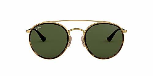 Moda Ray-Ban 0RB3647N, Gafas de Sol Unisex Adulto, Marrón