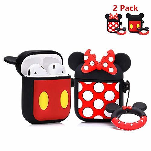 Social LEWOTE Airpods Carcasa de Silicona Compatible con Airpods de Apple 1 y