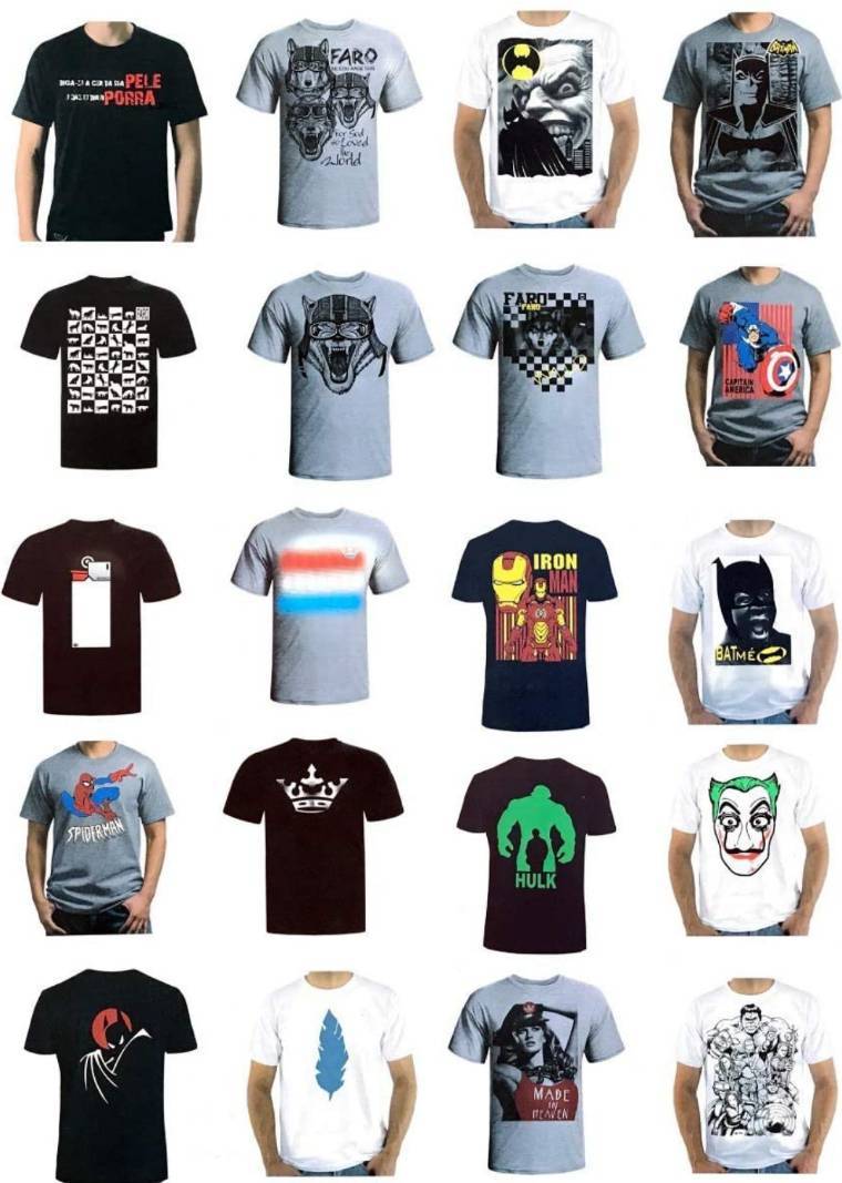 Social Kit 10 Camisa Camiseta Blusa Masculina DROOP!

