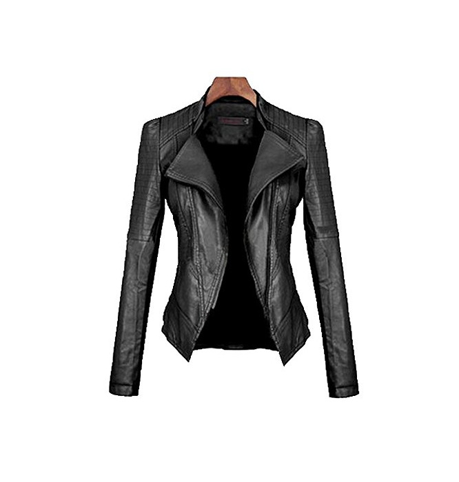 Product Sodacoda Women`s Vegan Leather Biker Jacket