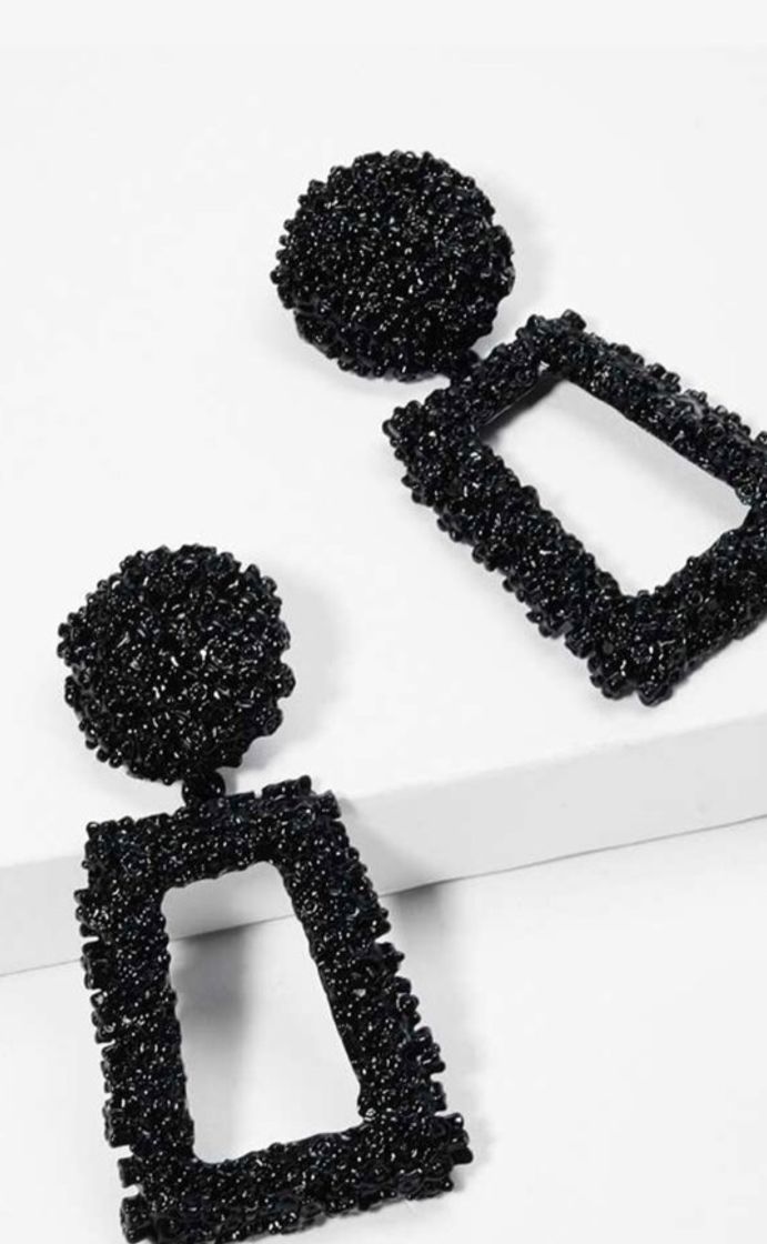 Boucles d'oreilles noires | Mode en ligne | SHEIN FRANCE