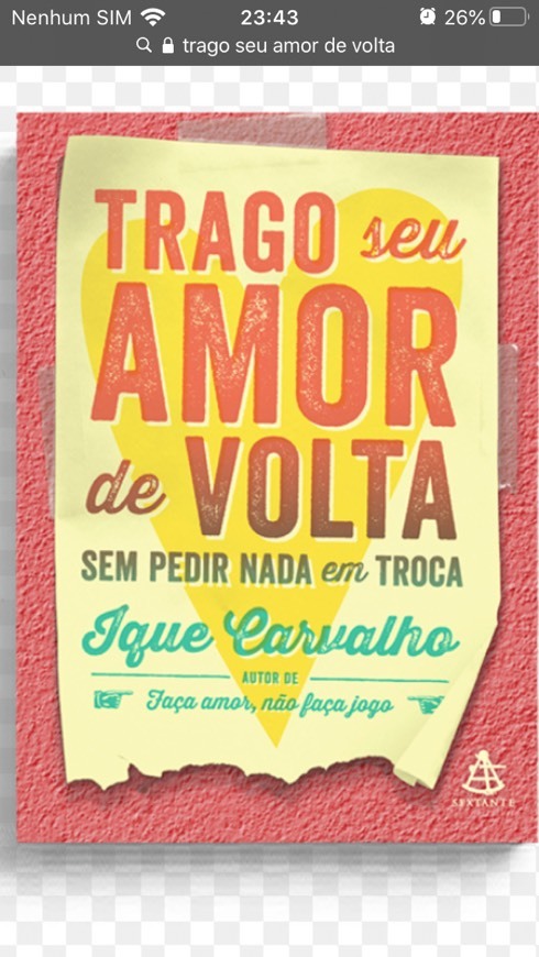 Books Trago seu amor de volta sem pedir nada em troca 