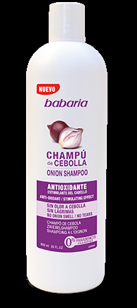 Product Champú de cebolla Babaría 