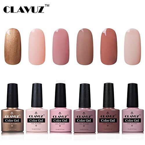 Social Esmalte Semipermanente de Uñas en Gel UV LED Esmalte de Uñas 6pcs