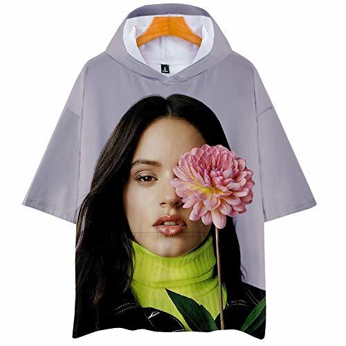 Producto Rosalia 2019 - Camiseta de Manga Corta con Capucha en 3D para