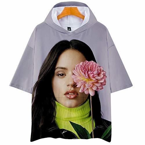 Rosalia 2019 - Camiseta de Manga Corta con Capucha en 3D para