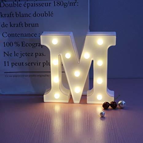 Social DON LETRA Letras Luminosas Decorativas con Luces LED
