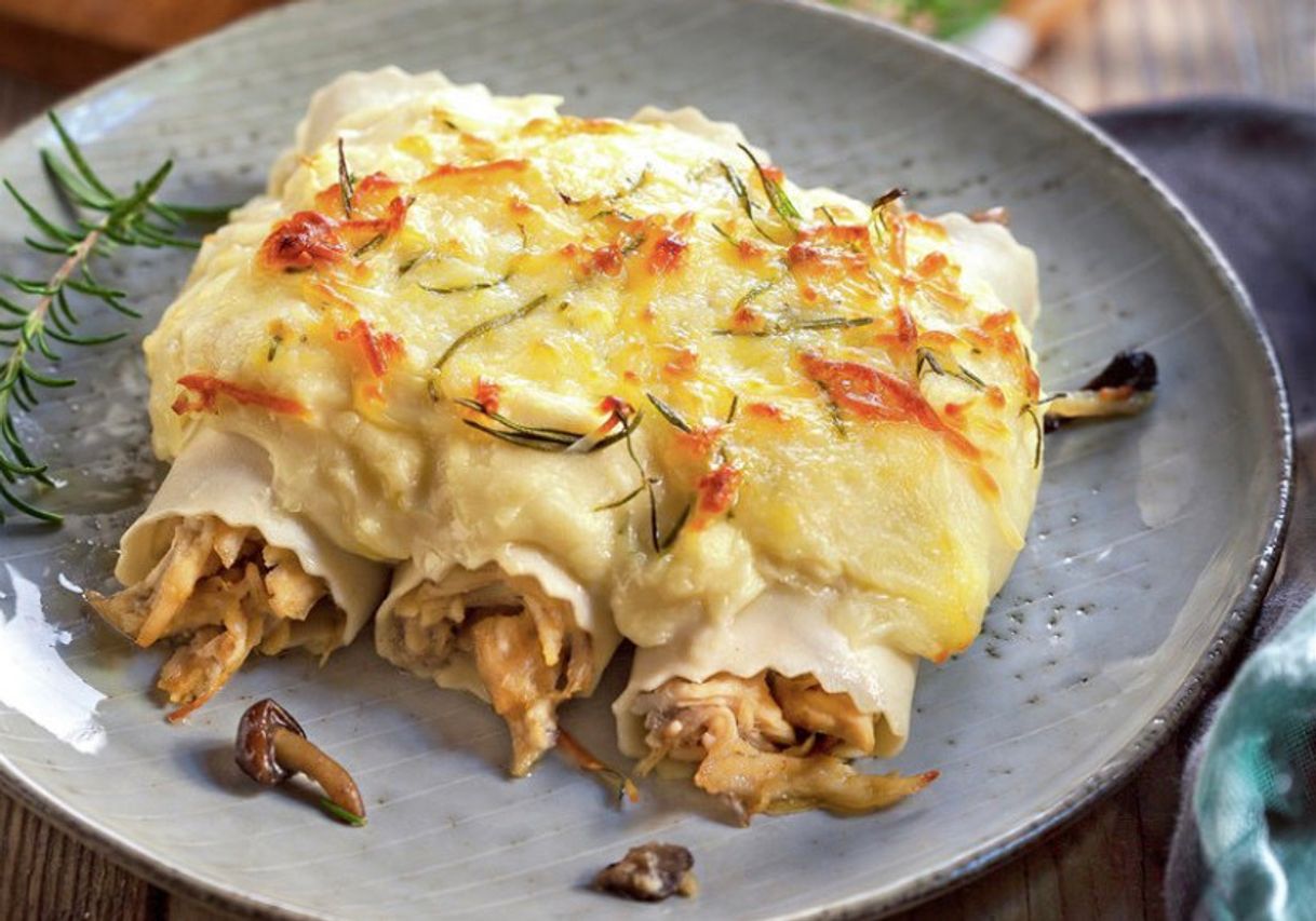 Social Canelones de pollo y setas 
