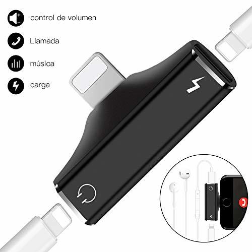 Electronic Adaptador de Auriculares Compatible para i-Phone XS MAX XR X 7 Plus