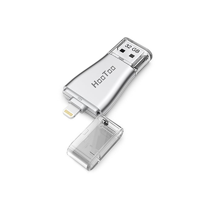 Productos HooToo Memoria USB 32 GB, Pendrive 2 en 1, [Certificado MFI] Compatible