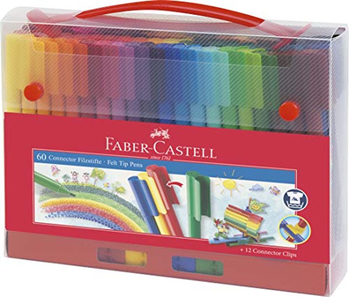 Product Faber-Castell 155560 - Maletín con 60 rotuladores