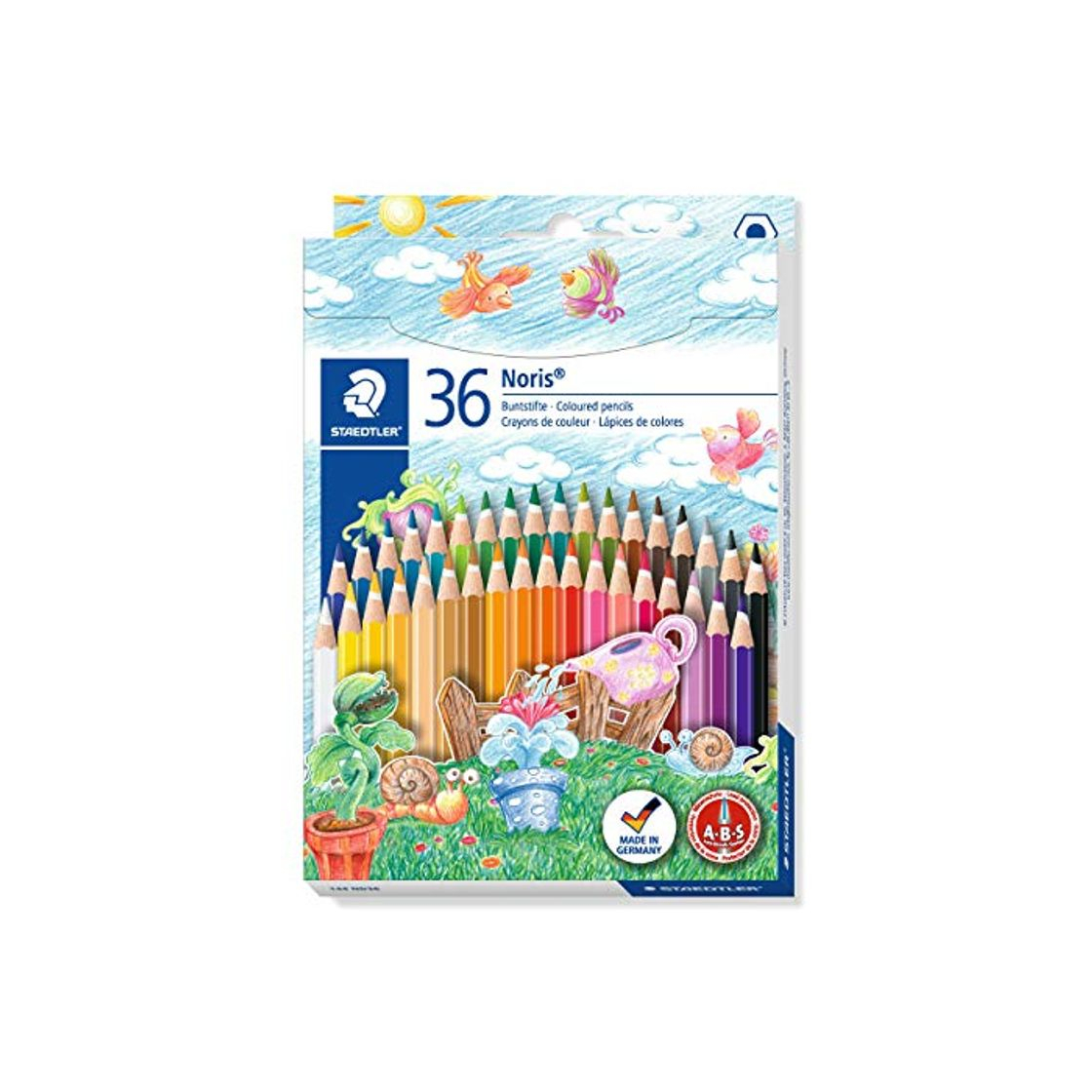 Social Staedtler- Noris Club Caja con 36 lápices de colores, Multicolor