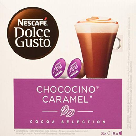 NESCAFÉ Dolce Gusto Café Chococino Caramel, Pack de 3 x 16 Cápsulas