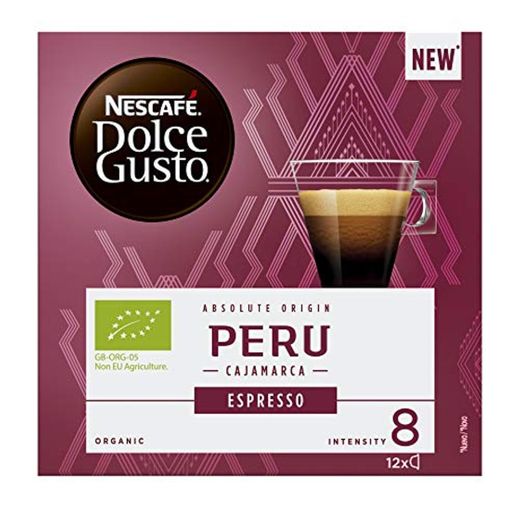 Nescafe DOLCE GUSTO Pods/Cápsulas – Orgánico Peru Cazamara