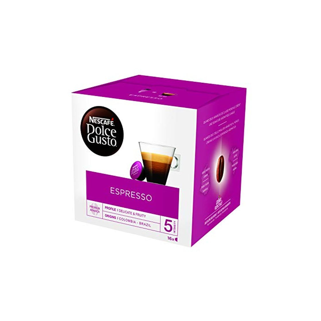 Productos NESCAFÉ Dolce Gusto Café Espresso , Pack de 3 x 16 Cápsulas