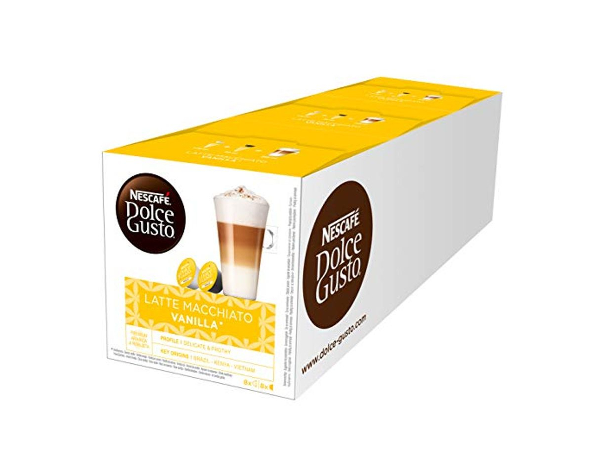 Products NESCAFÉ Dolce Gusto Café Latte Macchiato Vainilla, Pack de 3 x 16