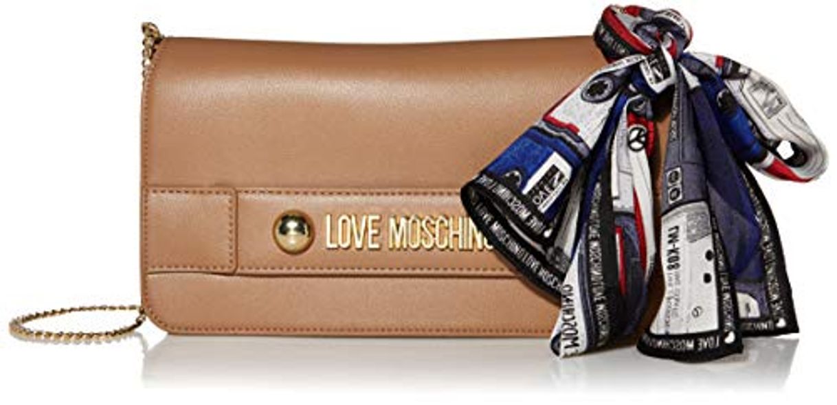 Electrónica Love Moschino - Borsa Small Grain Pu, Carteras de mano Mujer, Beige