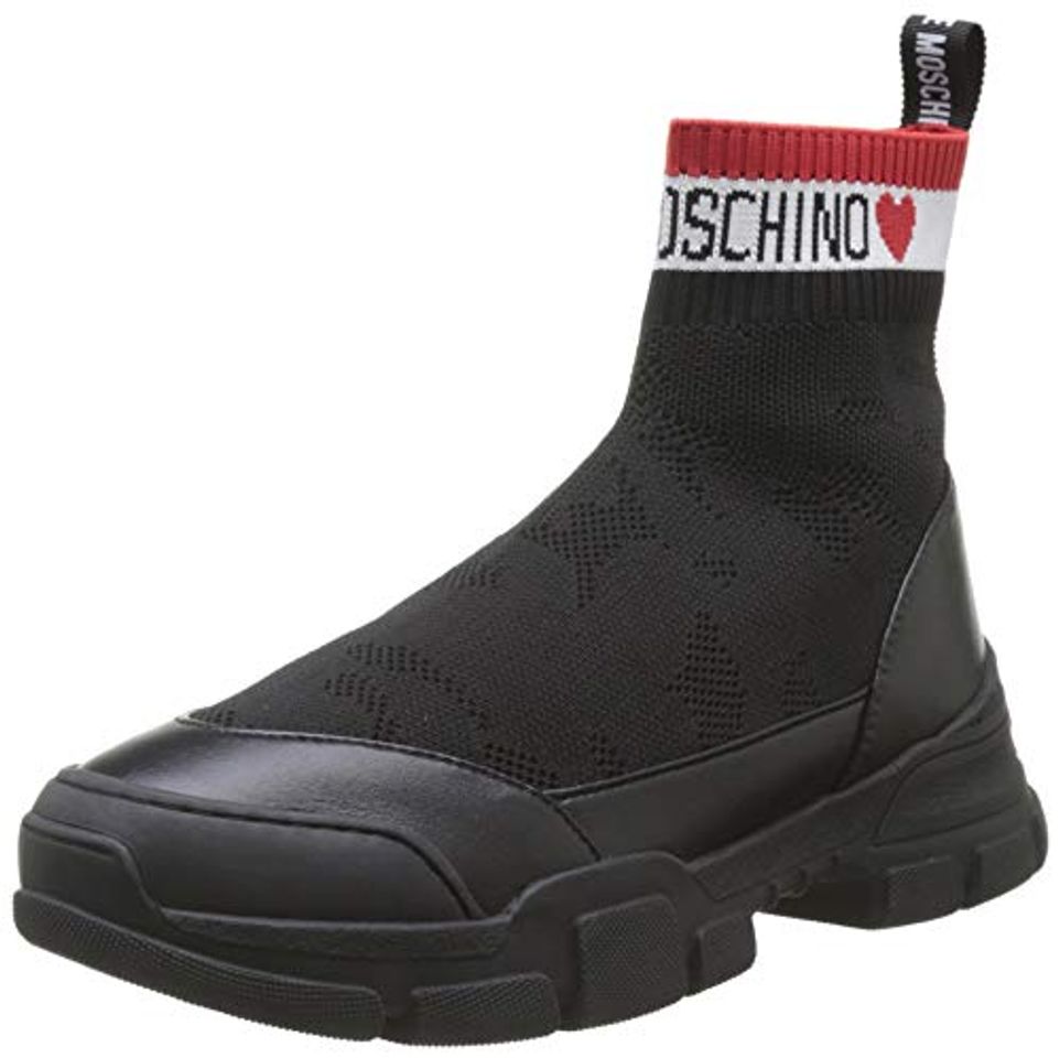 Producto Love Moschino Scarpa Nod. Trekking, Zapatillas Altas para Mujer, Negro