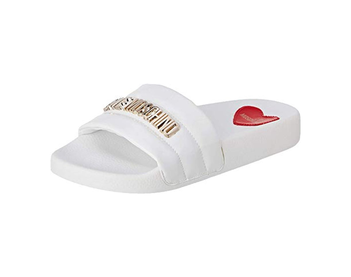 Producto Love Moschino Sabotd.pool25 Vernice PU, Zapatillas de Estar por casa con talón