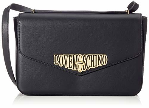 Love Moschino Jc4048pp18lf0000, Bolsa de mensajero Unisex Adulto, Negro