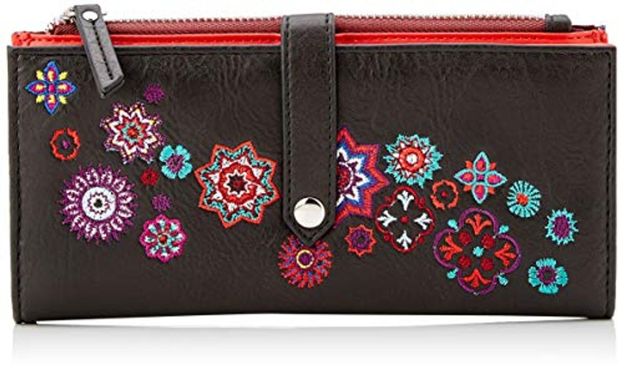 Producto Desigual Wallet Rep Nanit Pia, Billetera para Mujer, Negro