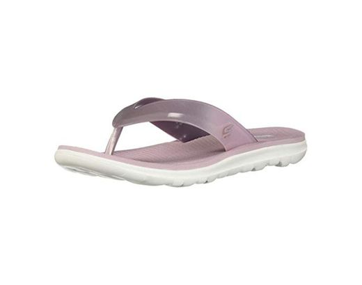 Skechers Nextwave Ultra, Chanclas para Mujer, Morado