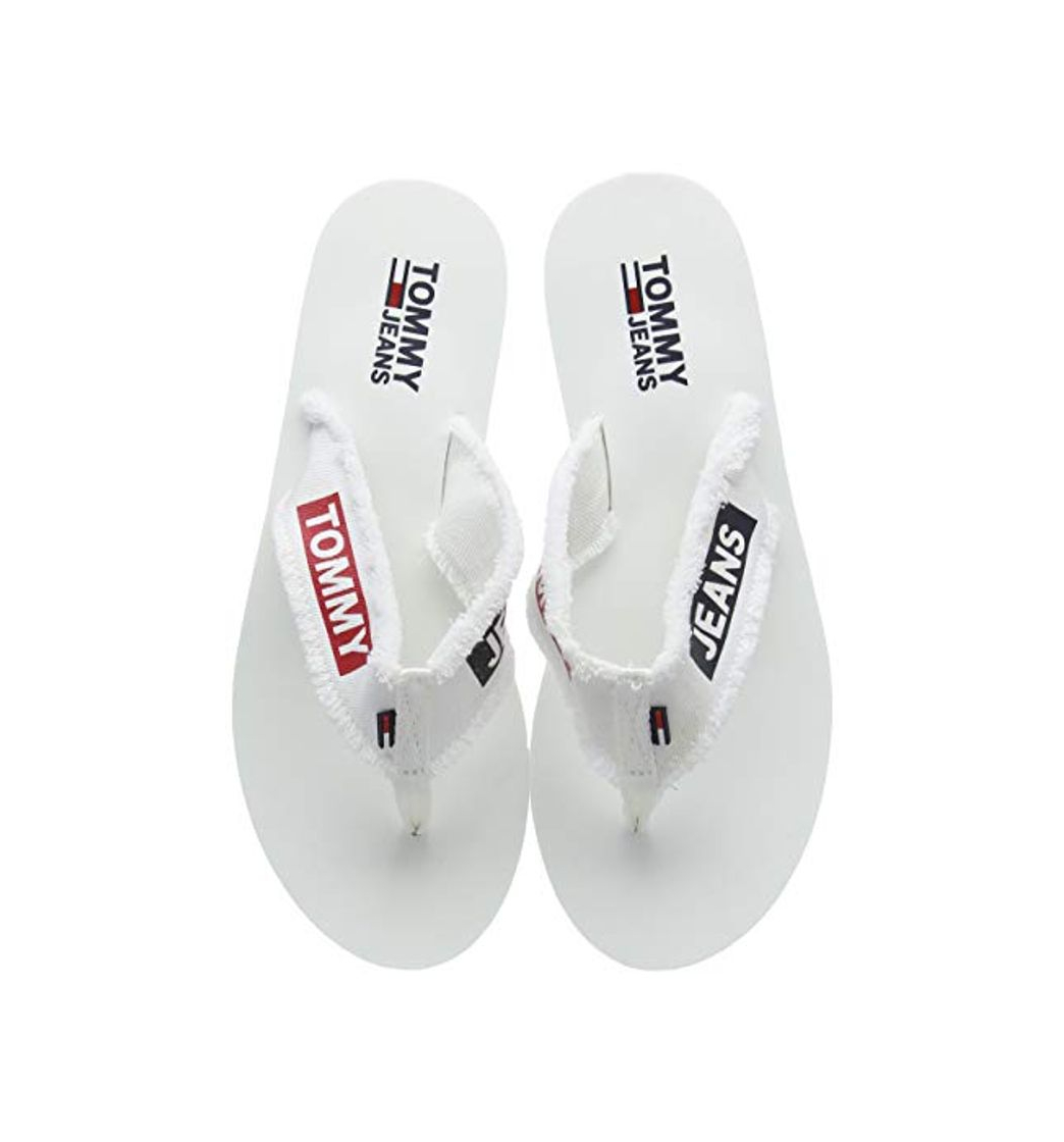 Producto Tommy Hilfiger Denim Mid Beach Sandal, Chanclas para Mujer, Blanco