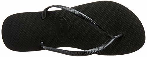 Havaianas Slim, Chanclas para Mujer, Negro