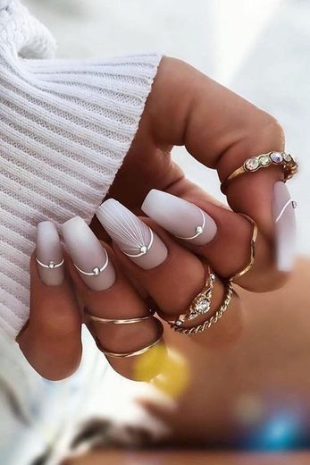 Fashion White nails