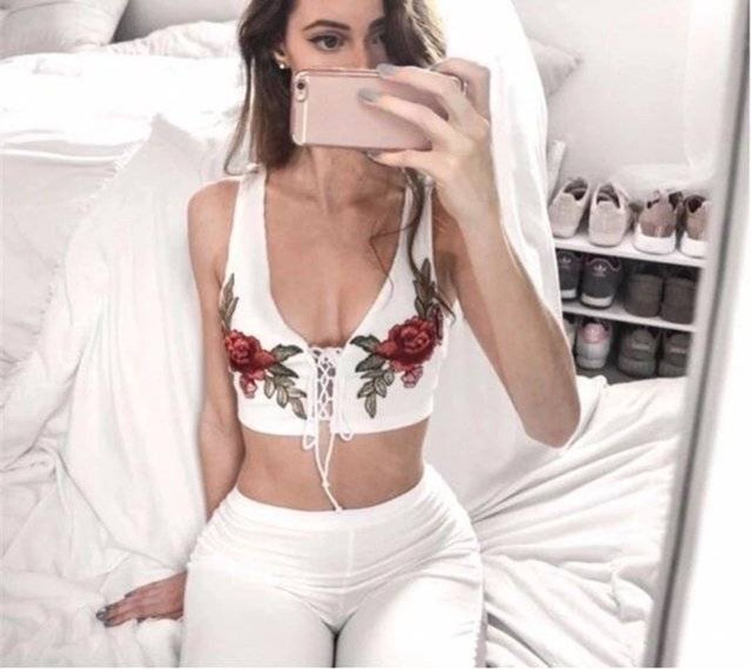 Moda Cropped Flower Little 