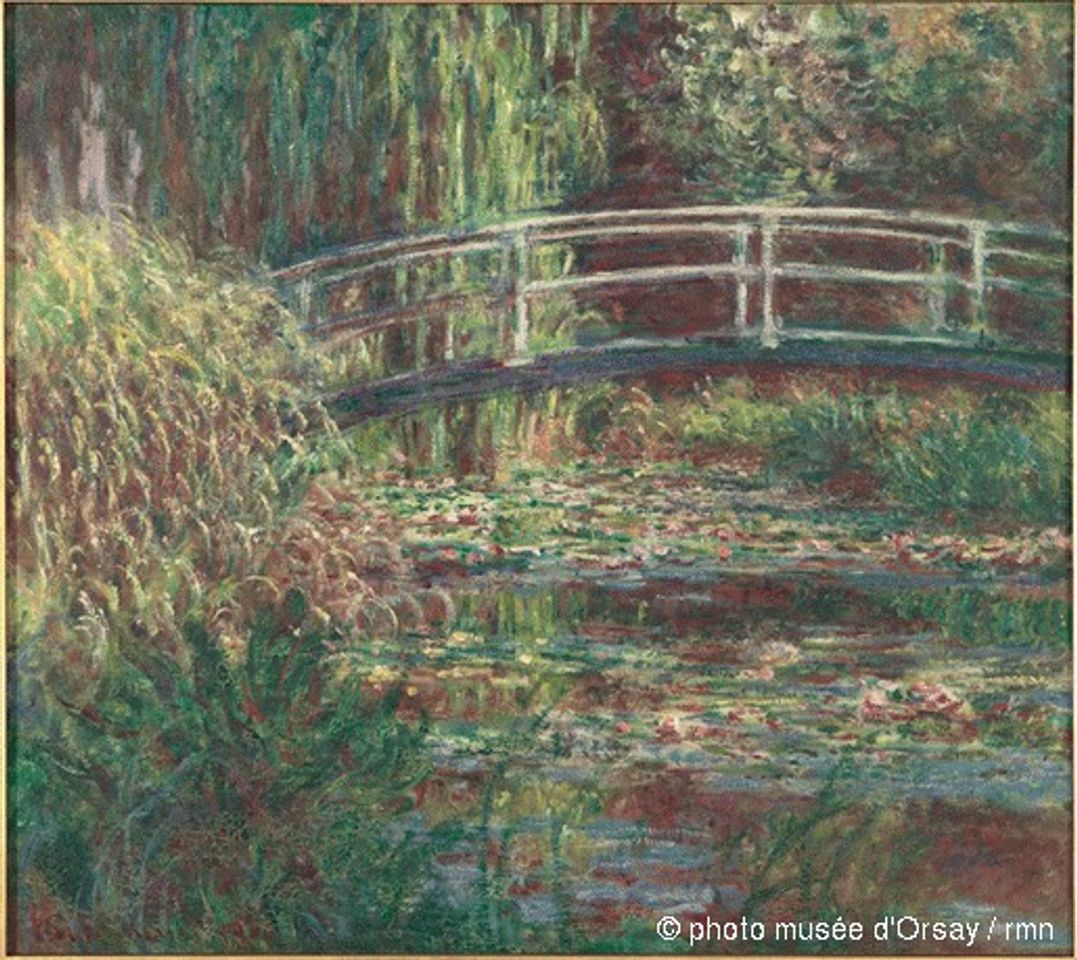 Moda Claude Monet - Le bassin aux nymphéas, harmonie rose
en 1900