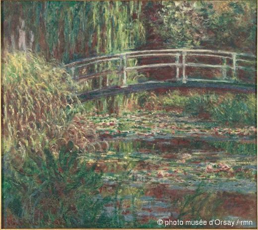 Claude Monet - Le bassin aux nymphéas, harmonie rose
en 1900