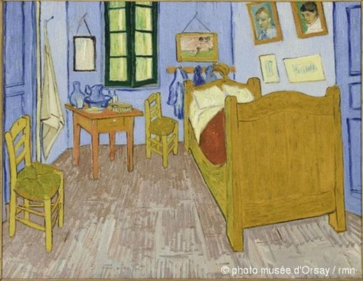 Vincent Van Gogh
La chambre de Van Gogh à Arles
en 1889