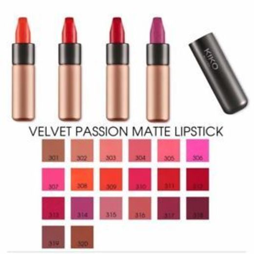 KIKO Milano Velvet Passion Matte Lipstick Creamy Lips lápiz labial