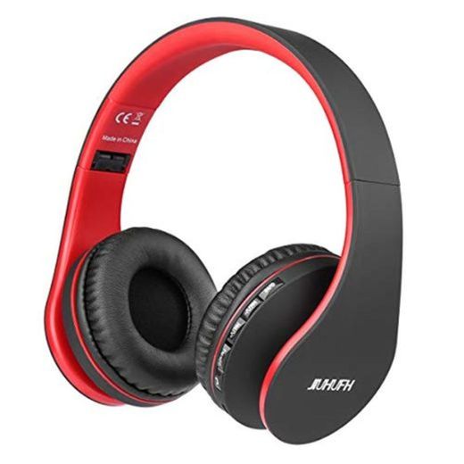 JIUHUFH Auriculares Bluetooth con Micrófono Incorporado/ Reproductor de MP3 / Radio FM