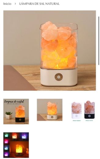 Lámpara de sal natural