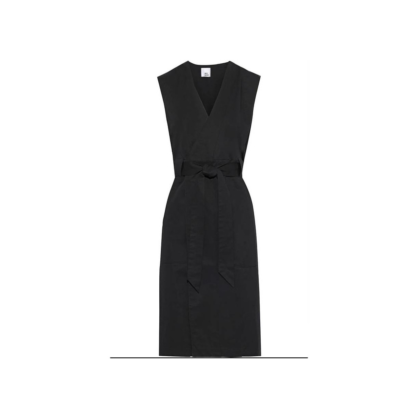 Product Iris&Ink Black Cotton Wrap Dress