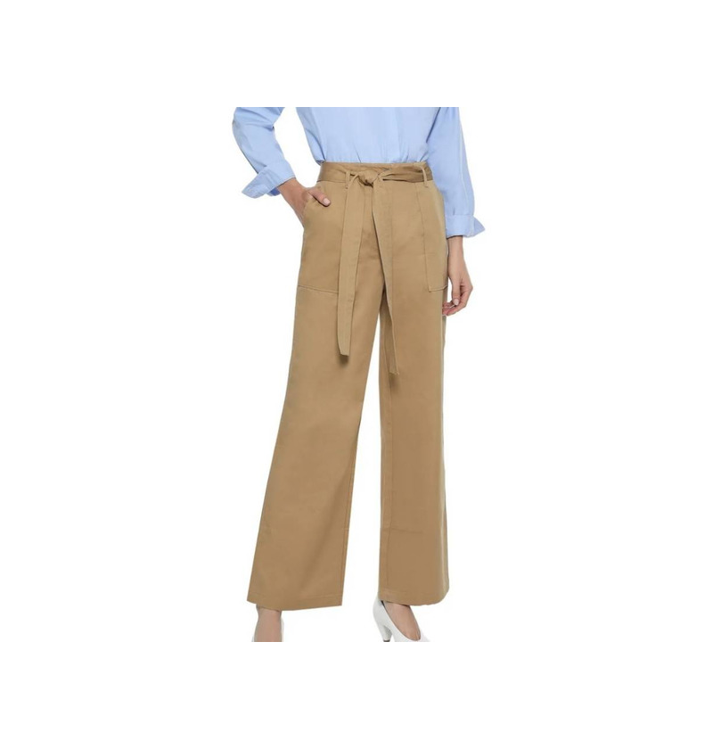 Product Iris&Ink Cotton Twill Wide-Leg Pants