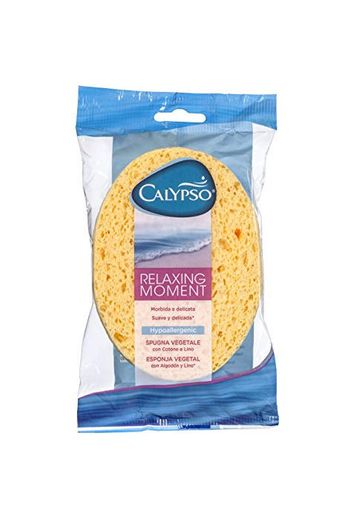 Calypso Body Emotion - Natural Relax - Esponja vegetal con algodón y