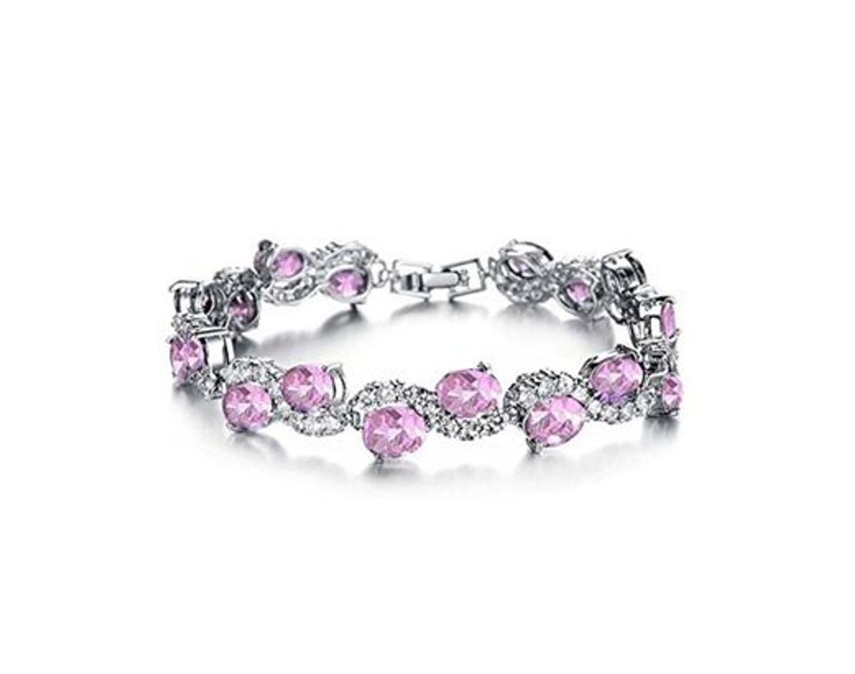 Social findout señoras elemento swarovsky de oro blanco de 18 quilates chapado hermosa