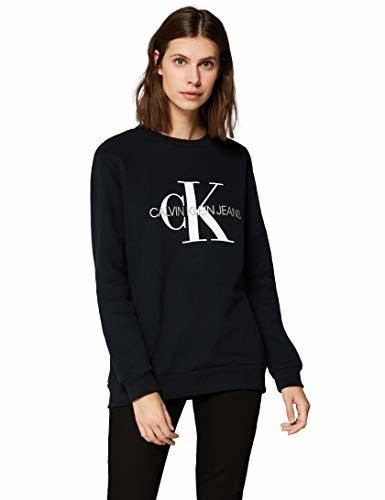 Calvin Klein Core Monogram Logo Sweatshirt Sudadera, Gris