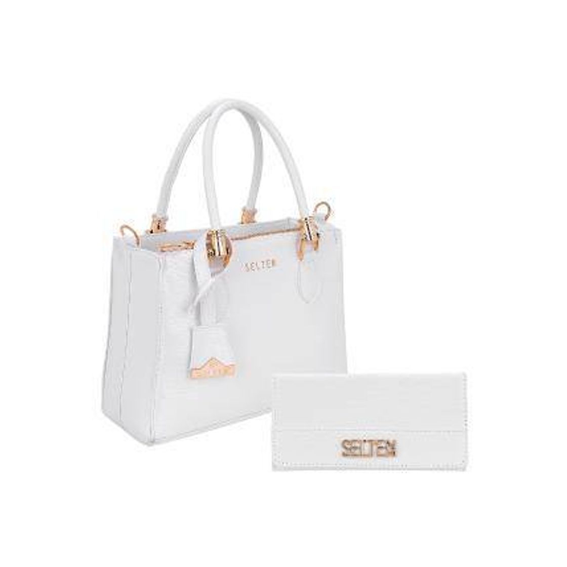 Social Kit Bolsa Feminina Tote Brilho Lorena