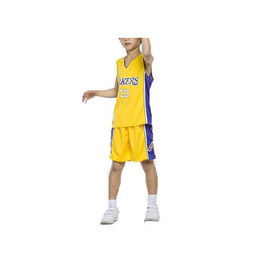 LIZTX Camiseta De Baloncesto Infantil Lakers # 23 Lebron James 24# Camisetas De Kobe Bryant Hombres Y Mujeres Baloncesto Conjunto De Traje De Entrenamiento para Niños Ropa De Rendimiento