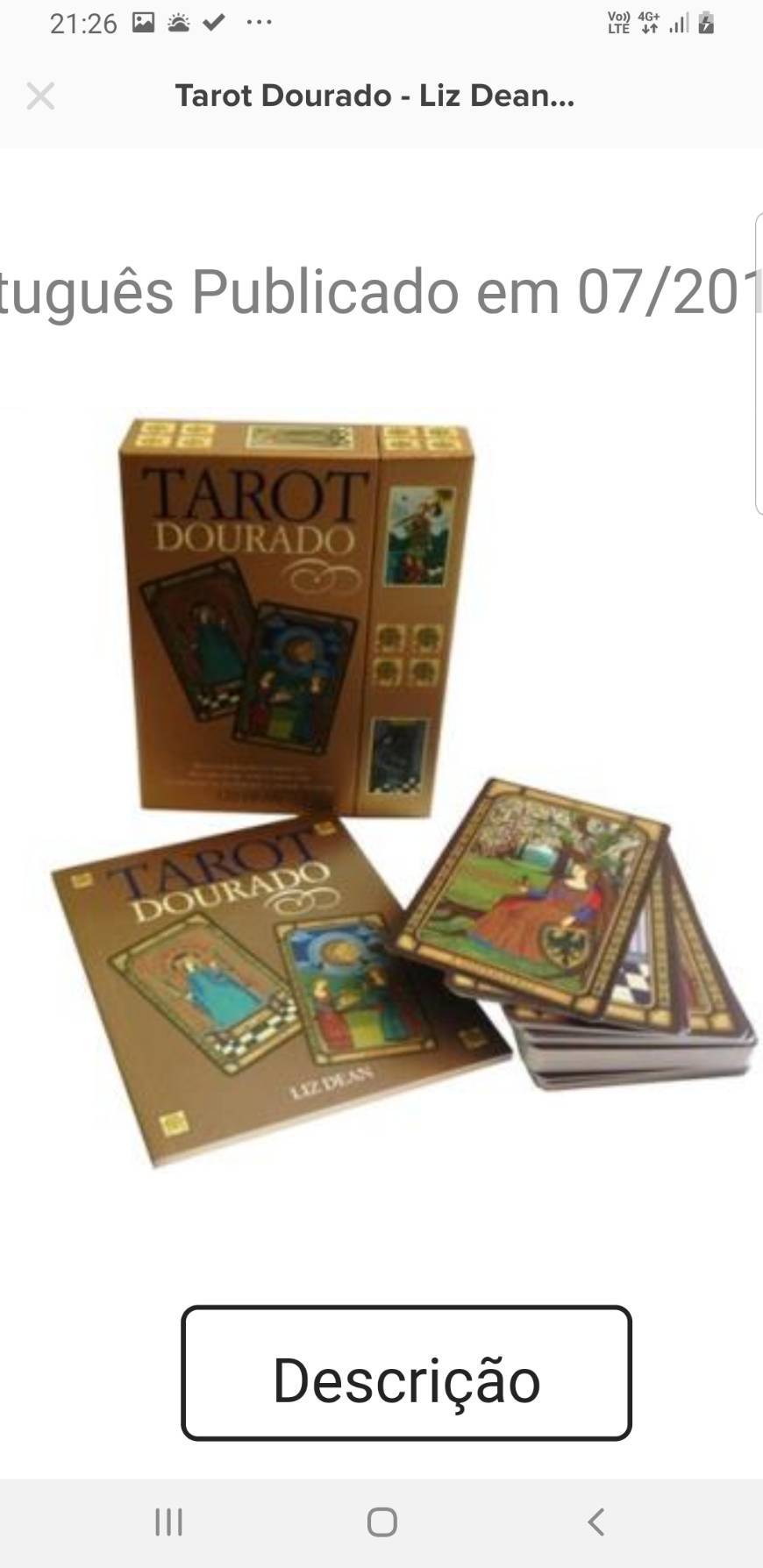 Moda Tarot Dourado - Liz Dean - Compra Livros na Fnac.pt