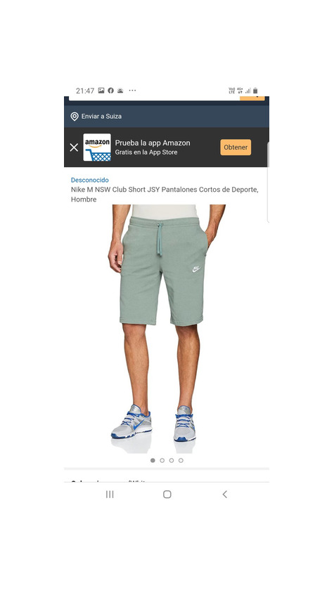 Social Nike Club Short JSY Pantalones Cortos, Hombre, Negro