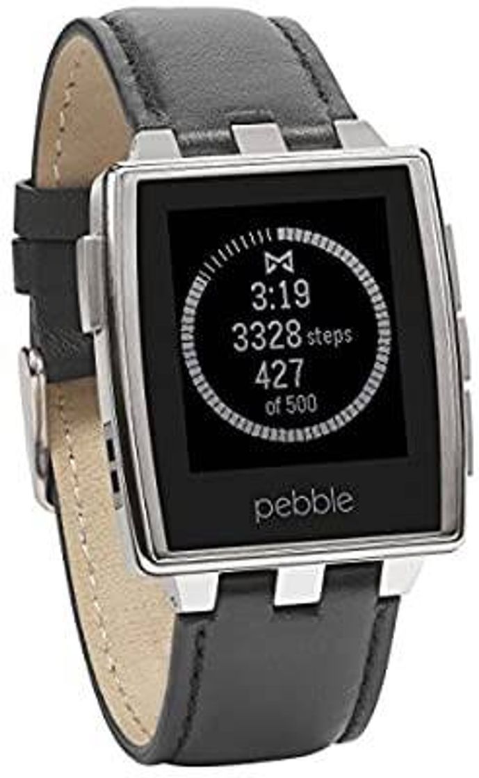 Moda Pebble Reloj Inteligente de Acero para Dispositivos iPhone 