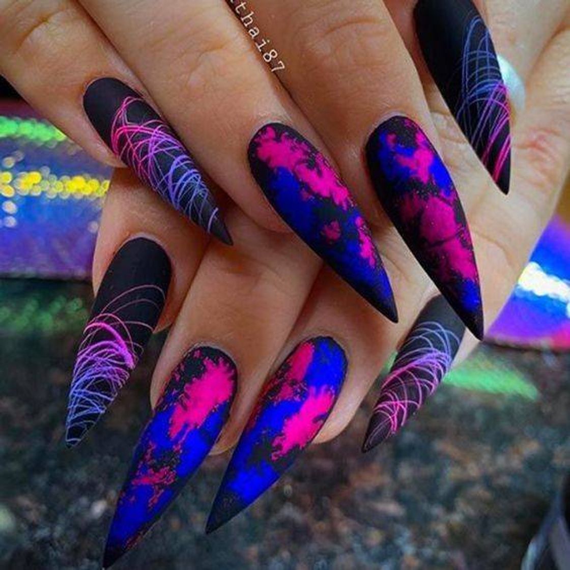 Social Unhas Neon