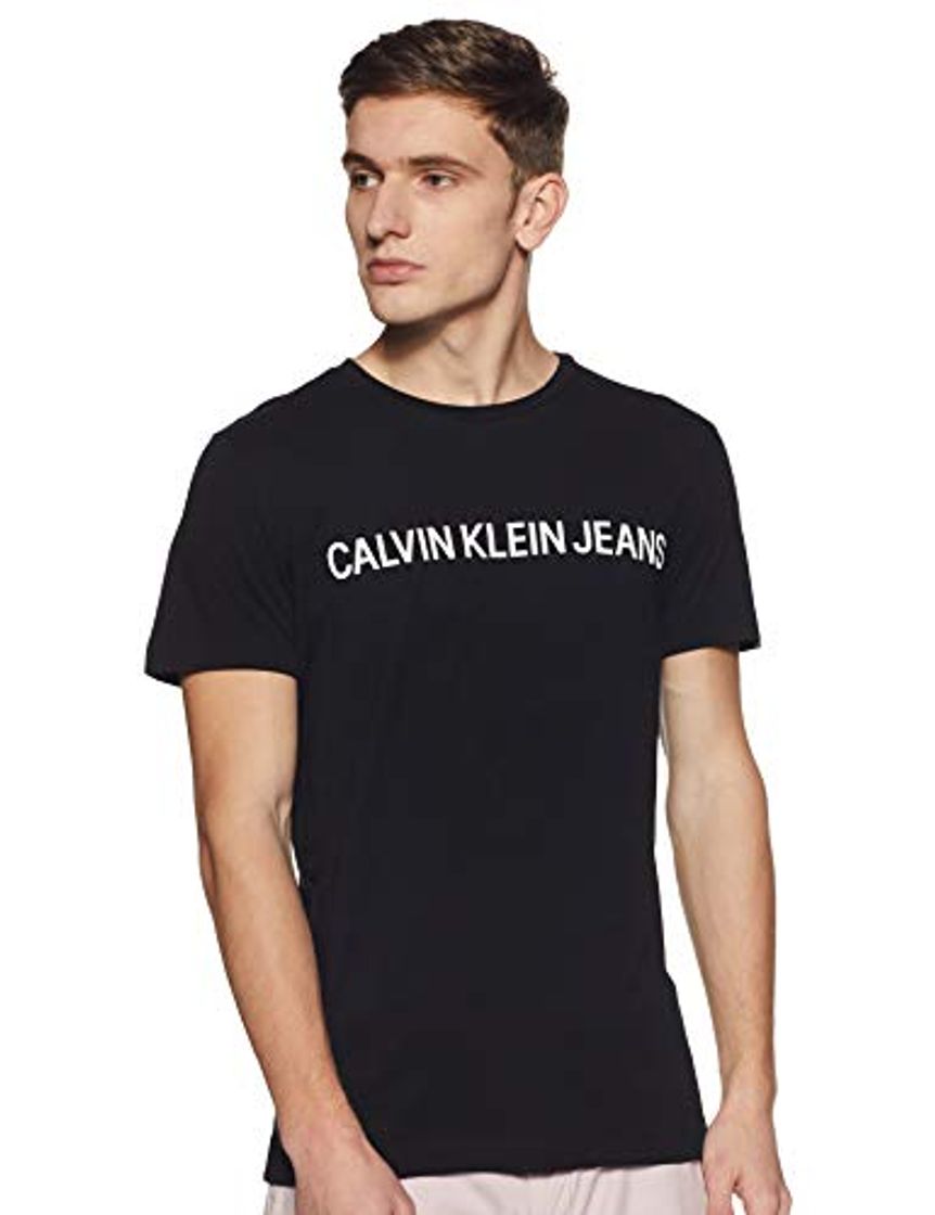 Social Calvin Klein Core Institutional Logo Slim tee Camiseta, Negro