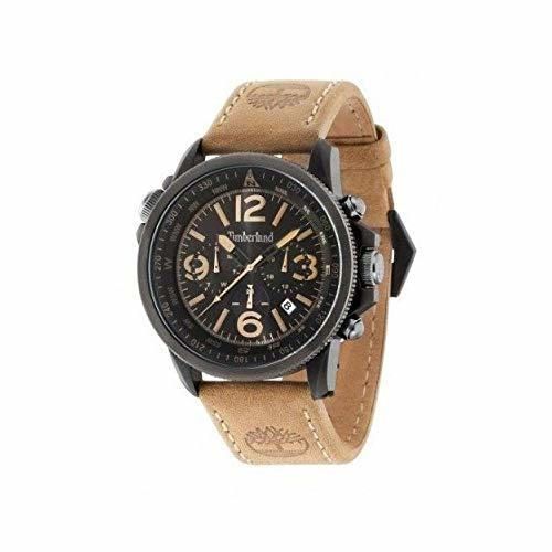 Timberland Reloj Analógico para Hombre de Cuarzo con Correa en Cuero TBL15129JSBU.02