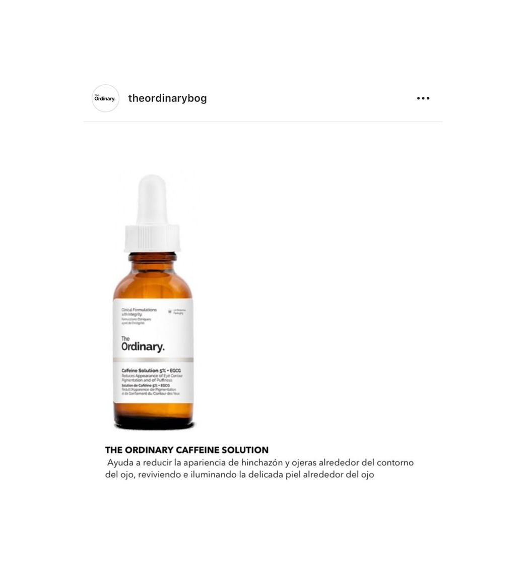 Belleza Solución The Ordinary, de cafeína 5%